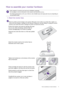 Page 9  9   How to assemble your monitor hardware
How to assemble your monitor hardware
 • If the computer is turned on you must turn it off before continuing. 
Do not plug-in or turn-on the power to the monitor until instructed to do so.
• The following illustrations are for your reference only. Available input and output jacks may vary depending on 
the purchased model.
1. Attach the monitor base.
Please be careful to prevent damage to the monitor. Placing the screen surface on an object like a stapler or a...