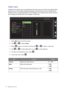 Page 5454  Navigating the main menu  
Audio menu
Available menu options may vary depending on the input sources, functions and settings. Menu 
options that are not available will become grayed out. And keys that are not available will be 
disabled and the corresponding OSD icons will disappear. For models without certain functions, 
their settings and related items will not appear on the menu.
1.  Select 
Menu from the hot key menu.
2.  Use   or   to select 
Audio.
3.  Select   to go to a sub menu, and then use...