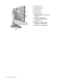 Page 88  Getting to know your monitor  
10. S Switch socket
11. DisplayPort socket
12. D-Sub socket
13. DVI-D socket
14. HDMI socket x 2
15. USB port (upstream; connecting 
to the PC)
16. USB port (downstream; 
connecting to USB devices)
17. Headphone jack
18. USB port x 2 (downstream; 
connecting to USB devices)
19. VESA mount release button
10111213 14 15
18
17
16
19
 