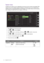 Page 4848  Navigating the main menu  
System menu
Available menu options may vary depending on the input sources, functions and settings. Menu 
options that are not available will become grayed out. And keys that are not available will be 
disabled and the corresponding OSD icons will disappear. For models without certain functions, 
their settings and related items will not appear on the menu.
1.  Select 
Menu from the hot key menu.
2.  Use   or   to select 
System.
3.  Select   to go to a sub menu, and then...