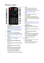 Page 12Introduction 12
Remote control
1. POWER
Toggles the projector between standby 
mode and on. See Starting up the 
projector on page 29 and Shutting down 
the projector on page 63 for details.
2. Keystone
Manually corrects distorted images 
resulting from an angled projection. See 
Correcting keystone on page 31 for details.
3. Blank
Toggles Blank on and off. See Hiding the 
image on page 31 for details.
4. Left key
When the On-Screen Display (OSD) 
menu is on:
- Navigate left to select the desired menu...