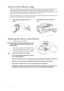 Page 12Introduction 12
Remote control effective range
Infra-Red (IR) remote control sensors are located on the front and the back of the projector. 
The remote control must be held at an angle within 30 degrees perpendicular to the 
projectors IR remote control sensors to function correctly. The distance between the remote 
control and the sensors should not exceed 6 meters (~ 20 feet).
Make sure that there are no obstacles between the remote control and the IR sensors on the 
projector that might obstruct the...