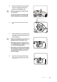 Page 63
Maintenance 63
3. Remove the lamp cover by (a) sliding 
the cover toward the side of the 
projector and (b) lifting it off.
• Do not turn the power on with the lamp cover removed.
• Do not insert your fingers between the  lamp and the projector. The sharp edges 
inside the projector  may cause injuries.
4. Loosen the screws that secure the 
lamp.
5. Lift the handle so that it stands up. Use  the handle to slowly pull the lamp out 
of the projector.
• Pulling it too quickly may cause the lamp to break...