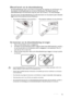 Page 13Inleiding 13
Effectief bereik van de afstandsbediening
De afstandsbediening moet in een hoek van 30 graden ten opzichte van de IR-sensor van 
de projector worden gehouden om correct te functioneren. De afstand tussen de 
afstandsbediening en de sensor(en) mag niet meer dan 8 meter (~ 26 voet) bedragen.
Zorg dat tussen de afstandsbediening en de IR-sensor(en) van de projector geen obstakels 
liggen die de infraroodstraal kunnen blokkeren.
De batterijen van de afstandsbediening vervangen
1. Open de...