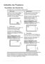 Page 14Aufstellen des Projektors 14
Aufstellen des Projektors
Auswählen des Standortes
Der Projektor kann in vier Positionen installiert werden: 
Die Raumaufteilung und Ihre persönlichen Vorlieben sind dabei die entscheidenden 
Kriterien. Beachten Sie bei der Standortwahl außerdem die Größe und Position der 
Leinwand, die Position einer geeigneten Netzsteckdose sowie den Abstand zwischen 
Projektor und sonstigen angeschlossenen Geräten.1. Tisch vorne
Bei dieser Variante wird der Projektor auf 
einen Tisch vor...