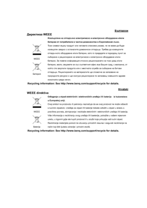 Page 120Warranty and Copyright information 120
;te]Zjkdb
>bj_dlb\Z WEEE 
WEEE
;Zl_jbyBao\tjeyg_ gZ hliZ^tqgh _e_dljbq_kdh b _e_dljhggh h[hjm^\Zg_ b/beb
[Zl_jbb hl ihlj_[bl_eb \ qZklgb ^hfZdbgkl\Z \ ?\jhi_ckdby ktxa.
Lhab kbf\he \tjom ijh^mdl beb g_]h\ZlZ hiZdh\dZ mdZa\Z,q_ g_ fh`_ ^Z [t^_
bao\tjeyg...