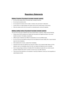 Page 104Warranty and Copyright information 104
Regulatory Statements
Battery Caution (if product includes remote control) 
zDo not put the remote control in the direct heat, humidity & Avoid fire. 
zDo not drop the remote control. 
zDo not expose the remote control to water or moisture, this could result in malfunction. 
zConfirm there is no object between the remote control and the remote sensor of the product. 
zWhen the remote control will not be used for an extended period, remove the batteries. 
Battery...