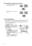 Page 28Operation
28
Fine-tuning the image size and clarity
1. Adjust the projected image to the size that 
you need using the zoom ring.
2. Then sharpen the image by rotating the 
focus ring.
Correcting keystone
Keystoning refers to the situation where the projected image is noticeably wider at either 
the top or bottom. It occurs when the projector is not perpendicular to the screen. 
To correct this, besides adjusting the height of the projector, you will need to manually 
correct it following one of these...