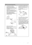 Page 5Important safety instructions 5
  
Safety Instructions (Continued)
13. Do not place this projector in any of 
the following environments.
- Space that is poorly ventilated or 
confined. Allow at least 50 cm clearance 
from walls and free flow of air around 
the projector. 
- Locations where temperatures may 
become excessively high, such as the 
inside of a car with all windows rolled up.
- Locations where excessive humidity, 
dust, or cigarette smoke may 
contaminate optical components, 
shortening the...