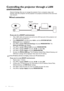 Page 46Operation
46
Controlling the projector through a LAN 
environment
Network Settings allow you to manage the projector from a computer using a web 
browser when the computer and the projector are properly connected to the same local 
area network.
Wired connection
If you are in a DHCP environment:
1. Take a RJ45 cable and connect one end to the LAN input jack of the projector and 
the other end to the RJ45 port.
2. Press MENU/EXIT and then press  /  until the SYSTEM SETUP: 
Advanced menu is highlighted.
3....