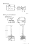 Page 57Specifications 57
Dimensions
Ceiling mount installation
238
120.5
4250.5
Unit: mm 339
633
25
127.7 577.7
537.9
125.99
176.29
254.29 130.93 71.46228
65.5
84
242.04
338.99Ceiling Mount screw: M4
(Max L = 25 mm; Min L = 20 mm)
Unit: mm
Downloaded From projector-manual.com BenQ Manuals 