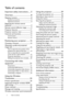 Page 22  Table of contents  
Table of contents
Important safety instructions.......5
Overview ..........................................8
Shipping contents...................................... 8
Standard accessories ..................................... 8
Optional accessories ..................................... 8
Replacing the remote control 
batteries ...................................................... 9
Remote control effective range ............ 9
Projector features.....................................