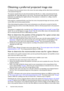 Page 1616 Important safety instructions  
Obtaining a preferred projected image size
The distance from the projector lens to the screen, the zoom setting, and the video format each factors 
in the projected image size.
The projector should always be placed horizontally level (like flat on a table), and positioned directly 
perpendicular 90° right-angle square) to the screen. This prevents image distortion caused by angled 
projections (or projecting onto angled surfaces). If the projector is mounted on a...