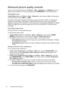 Page 3838 Important safety instructions  
Advanced picture quality controls
There are more advanced functions in the Picture -- Basic > Advanced... and Display menus to be 
adjusted to your preference. To save the settings, just press MENU/EXIT to leave the OSD menu.
Setting Black Level
Highlight Black Level in the Picture -- Basic > Advanced... menu and press  /  on the projector 
or remote control to select 0 IRE or 7.5 IRE.
The grayscale video signal is measured in IRE units. In some areas which use NTSC TV...