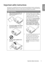 Page 3Important safety instructions 3
EnglishImportant safety instructions
Your projector is designed and tested to meet the latest standards for safety of information 
technology equipment. However, to ensure safe use of this product, it is important that you 
follow the instructions mentioned in this manual and marked on the product. 
Safety Instructions
1.Please read this manual before you 
operate your projector. Save it for 
future reference. 
2. Do not look straight at the projector 
lens during...