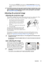 Page 23Operation 23 Yo u  c a n  a l s o  p r e s s  SOURCE on the projector or Source selection keys on the remote 
control to select your desired input signal. See Switching input signal on page 28 for 
details.
If the frequency/resolution of the input signal exceeds the projectors operating range, you will 
see the message Out of Range displayed on a blank screen. Please change to an input signal 
which is compatible with the projectors resolution or set the input signal to a lower setting. 
See Timing chart...