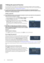 Page 2424 Using the projector  
EnglishUtilizing the password function
For security purposes and to help prevent unauthorized use, the projector includes an option for setting up 
password security. The password can be set through the On-Screen Display (OSD) menu. For details of the OSD 
menu operation, please refer to Using the menus on page 36.
You will be inconvenienced if you activate the password functionality and subsequently forget the 
password. Print out this manual (if necessary) and write the...