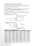 Page 1212 Positioning your projector  
Obtaining a preferred projected image size
The distance from the projector lens to the screen, the zoom setting, and the video format each factors in the 
projected image size. BenQ has provided separate tables of dimensions for both 16:9 and 4:3 screen ratios to 
assist you in determining the ideal location for your projector.
1. Determine the aspect ratio of your screen, (16:9 or 4:3) ?
2. Select the Screen Size you desire from the 16:9 ratio screen dimension table or...