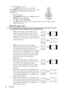 Page 30Operation 30• Using the remote control
1. Press ASPECT to show the current setting.
Press ASPECT repeatedly to select an aspect ratio to suit 
the format of the video signal and your display 
requirements.
• Using the OSD menu
1. Press MENU/EXIT and then press  /  until the 
DISPLAY menu is highlighted.
2. Press
  to highlight Aspect Ratio.
3. Press  /  to select an aspect ratio to suit the format of the video signal and your 
display requirements.
About the aspect ratio
In the pictures below, the black...