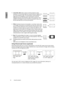 Page 3434 Using the projector  
English3.Letter Box (LB): Scales a picture to fit the projector’s native 
resolution in its horizontal width and resize the picture’s height to the 
3/4 of the projection width. This may produce a picture greater in 
height than can be displayed, so part of the picture is lost (not 
displayed) along the top and bottom edges of the projection. This is 
suitable for the display of movies which are presented in letter box 
format (with black bars on the top and bottom).
4.Wide:...