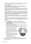 Page 28Operation
28 temperature”. A white color with a low color temperature appears to be reddish white. A 
white color with a high color temperature appears to have more blue in it.
3D Color Management
In most installation situations, color mana
gement will not be necessary, such as in 
classroom, meeting room, or lounge room si tuations where lights remain on, or where 
building external windows allow daylight into the room. 
Only in permanent installations with controlle d lighting levels such as...