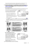 Page 25Operation 25 To retract the foot, hold up the projector while pressing the quick-release button, then 
slowly lower the projector. Screw the rear adjuster foot in a reverse direction.
If the screen and the projector are not perpendicular to each other, the projected picture 
becomes vertically trapezoidal. To correct this situation, adjust the value of Keystone in the 
Picture menu, on the projector control panel, or on the remote control. See Correcting 
keystone on page 25 for details.
Correcting...