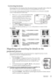 Page 29Operation 29
Correcting keystone
Keystoning refers to the situation where the projected image is noticeably wider at either the 
top or bottom. It occurs when the projector is not perpendicular to the screen. 
To correct this, besides adjusting the height of the projector, you will need to manually 
correct it following ONE of these steps.
1. Press   or   on the control panel of the 
projector or remote control to display the 
status bar labelled Keystone. Press   to 
correct keystoning at the top of the...