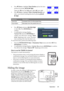 Page 35Operation 35 4. Press Down to highlight Timer Position and set the timer 
position by pressing Left/Right
.
Upper left lower left upper right lower right
5. Press Down to highlight Timer Counting Direction and 
select your desired counting direction by pressingLeft/
Right
.
6. Press Down and press Left/Right 
to select On. Press MODE/Enter to 
confirm.
7. A confirmation message displays. 
Highlight Ye s and press MODE/Enter to 
confirm. You will see the message “Timer 
is On” displaying on the screen....