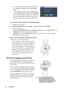 Page 40Operation 407. To activate the presentation timer, press   and 
press /  to highlight On and press Mode/
enter.
8. A confirmation message displays. Highlight Ye s 
and press Mode/enter on the projector or ENTER 
on the remote control to confirm. You will see the 
message “Timer is On” displaying on the screen. 
The timer start counting at the time the timer is 
on.
To cancel the timer, perform the following steps.
• Using the remote control
Press TIMER ON/SHOW and press  /  to highlight Off and press...