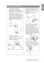 Page 5Important safety instructions 5
English 
Safety Instructions (Continued)
13. Do not place this projector in any of 
the following environments.
- Space that is poorly ventilated or confined. Allow at least 50 cm clearance 
from walls and free flow of air around the 
projector. 
- Locations where temperatures may  become excessively high, such as the 
inside of a car with all windows rolled up.
- Locations where excessive humidity,  dust, or cigarette smoke may contaminate 
optical components, shortening...