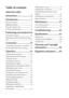 Page 22
Table of contents
Important safety 
instructions ......................... 3
Introduction........................ 7
Projector features .................................. 7
Shipping contents .................................. 8
Projector exterior view .......................... 9
Controls and functions ....................... 10
Positioning your projector14
Choosing a location............................. 14
Obtaining a preferred projected image 
size...