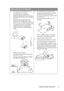 Page 5Important safety instructions 5
  
Safety Instructions (Continued)
13. Do not place this projector in any of 
the following environments.
- Space that is poorly ventilated or 
confined. Allow at least 50 cm clearance 
from walls and free flow of air around the 
projector. 
- Locations where temperatures may 
become excessively high, such as the 
inside of a car with all windows rolled up.
- Locations where excessive humidity, dust, 
or cigarette smoke may contaminate 
optical components, shortening the...