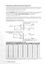 Page 1212 Positioning your projector  
Obtaining a preferred projected image size
The distance from the projector lens to the screen, the zoom setting, and the video format each factors in the 
projected image size. BenQ has provided separate tables of dimensions for both 16:9 and 4:3 screen ratios to 
assist you in determining the ideal location for your projector.
1. Determine the aspect ratio of your screen, (16:9 or 4:3) ?
2. Select the Screen Size you desire from the 16:9 ratio screen dimension table or...