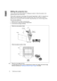 Page 1616 Positioning your projector  
EnglishShifting the projection lens
The lens shift control provides flexibility for installing your projector. It allows the projector to be 
positioned off the center of the screen.
The lens shift is expressed as a percentage of the projected image height or width. It is measured as an 
offset from the projected image’s vertical or horizontal center. You can use the lever to shift the 
projection lens in any direction within the allowable range depending on your desired...