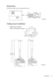 Page 57  57
  Maintenance
Dimensions
311.87 mm x 244.12 mm x 104 mm (W x D x H)
Ceiling mount installation
Unit: mm 244.12311.87
104
625.95
577.7
537.9
95.33
163.12
244.12 102.97      
43.55
311.95
137
160
46.21 115
80
Ceiling mount screws: M4 
(Max. L = 25 mm; Min. L= 20 mm)
Unit: mm 