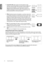 Page 3434 Using the projector  
English3.Letter Box (LB): Scales a picture to fit the projector’s native 
resolution in its horizontal width and resize the picture’s height to the 
3/4 of the projection width. This may produce a picture greater in 
height than can be displayed, so part of the picture is lost (not 
displayed) along the top and bottom edges of the projection. This is 
suitable for the display of movies which are presented in letter box 
format (with black bars on the top and bottom).
4.Wide:...