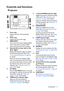 Page 11Introduction 11
Controls and functions
Projector
7. Power/POWER indicator light
Toggles the projector between standby 
mode and on. See Starting up the 
projector on page 28 for details.
Lights up or flashes when the projector 
is under operation. See Indicators on 
page 74 for detail.
8. MODE/ENTER
Selects an available picture setup 
mode. See Selecting a picture mode 
on page 40 for details.
Activates the selected On-Screen 
Display (OSD) menu item. See Using 
the menus on page 33 for details.
9. LAMP...