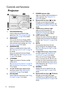 Page 12Introduction 12
Controls and functions
Projector 
1. FOCUS/ZOOM Ring
Used to adjust the projected image 
appearance. See Fine-tuning the image 
size and clarity on page 26 for details.
2. MENU/EXIT
Turns on the On-Screen Display (OSD) 
menu. Goes back to previous OSD menu, 
exits and saves menu settings. 
See Using 
the menus on page 29 for details.
3. MODE/ENTER
Selects an available picture setup mode. 
See Selecting a picture mode on page 36 
for details.
Enacts the selected On-Screen Display 
(OSD)...