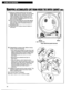 Page 18REMOVING ACCUMUlAlED UNT FROM INSIDE ME DRYER CABINET~UNK, 
7. Remove 2 internal screws from front panel 
flanges (near top front corners). Lift front panel 
slightly, lifting off lower clips (see lower clip 
inset of illustration below). Slowly pull front 
panel forward, disengaging panel from drum. 
(Drum will drop slightly.) 
8. Move front panel aside and rest edge against 
side of dryer. Avoid disconnecting wire clips 
(see wire clips inset of illustration below) or 
damaging wires. 
9. Remove any...