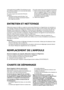 Page 1919
Débranchez toujours le câble ou coupez le courant avant dintervenir sur lappareil pour son entretien ou
son nettoyage. Nettoyez périodiquement lappareil à laide dun chiffon et dune solution deau tiède et de
détergent neutre spécial pour réfrigérateur. Nutilisez jamais de détergents ou de produits abrasifs. Ne
nettoyez jamais les éléments du réfrigérateur avec des liquides inflammables. Les émanations peuvent
provoquer un risque dincendie ou dexplosion. Nettoyez lextérieur de lappareil et le joint des...