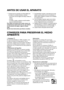 Page 2828
 El aparato que ha comprado se ha desarrollado para
ser usado en un ámbito doméstico y también:
- en las áreas cocina de lugares de trabajo, tiendas y/u
oficinas
- en fincas
- en hoteles, moteles, residencias, bed & breakfast
para uso individual del cliente.
Para utilizar este aparato de la mejor manera, lea
atentamente las instrucciones de uso, que incluyen
una descripción del equipo y algunos consejos
útiles.
Guarde estas instrucciones para futuras consultas.1.Tras desembalar el aparato, compruebe...