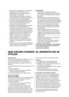 Page 3030
 No almacene o utilice gasolina u otros productos
inflamables cerca de este aparato u otros
electrodomésticos. Las emanaciones pueden
originar fuego o una explosión.
 No utilice dispositivos mecánicos, eléctricos o
químicos distintos a los indicados por el fabricante
para acelerar el proceso de descongelación.
 No utilice o introduzca aparatos eléctricos en el
interior de los compartimentos del aparato, a
menos que lo autorice el fabricante.
 Este aparato no está diseñado para que lo utilicen
niños,...