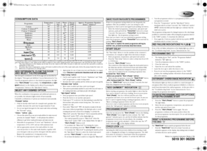 Page 25019 301 06229
Whirlpool is a registered trademark of Whirlpool USA
Add detergent as indicated on the front page and as described in 
the chapter “Detergent and Additives” in your Instructions for Use.
Turn the programme selector to the desired programme; the light 
of the 
“Start (Pause)” button blinks. The 
temperature and 
spin 
speed indicated on the display can be altered by pressing the 
“Temperature” button or the “Spin Speed” button.
When the combination of programme and additional option(s) is...