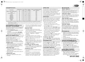 Page 25019 301 20202
Whirlpool is a registered trademark of Whirlpool USA
Add detergent as indicated on the front page and as 
described in the chapter “Detergent and Additives” 
in the Instructions for Use.
1. Turn the 
programme selector to the desired 
programme.
2. The indicator of the predefined 
spin speed 
lights up; in case you want to set another spin 
speed, press the “Variable spin” button.
Press the button(s) of any required option(s) - the 
respective indicator lights up.
When the combination of...