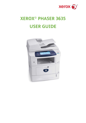 Page 1Xerox® PHASER 3635 
User Guide 