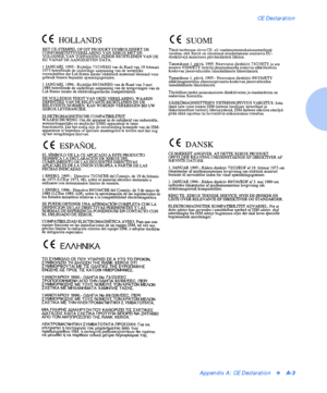 Page 99CE Declaration
Appendix A: CE DeclarationvA-3
Downloaded From ManualsPrinter.com Manuals 