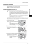 Page 47Changing the Paper Size
45
Paper and Other Media
2
Changing the Paper Size
This section describes how to change the paper size.
Important •Do not load paper of mixed sizes together into a tray.
Changing the Paper Size for Trays 1 to 4
The following describes how to change paper size in Trays 1 to 4.
Note •The types of paper in Trays 1 to 4 are preset. There are 19 paper types: Plain, Recycled, 
Plain Reload, Punched, Letterhead, Pre-printed, Others, Heavyweight, Extra Heavyweight , 
Bond, Lightweight,...