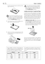 Page 2020Chapter 1. Installation
1. Installation
 21Chapter 1. Installation
English
face down in the paper input tray, with the top of the 
page toward the rear.
¡
Forms that have been printed out by a laser 
printer are not suitable for further printing. 
is can lead to a paper jam. If a paper jam should 
occur, follow the suggestions set forth in the chap-
ter entitled Troubleshooting / Paper Jam.
5 Press  the  paper  down  until  the  lever  (A)  snaps  into 
place at the rear of the paper input tray.
6...