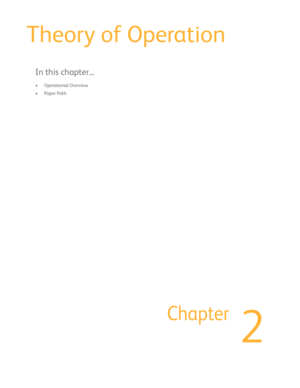 Page 412
Chapter
Theory of Operation
In this chapter...
• Operational Overview
•Paper Path
Downloaded From ManualsPrinter.com Manuals 