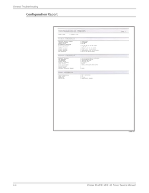 Page 904-4Phaser 3140/3155/3160 Printer Service Manual
General Troubleshooting
Configuration Report
s3160-119
Downloaded From ManualsPrinter.com Manuals 